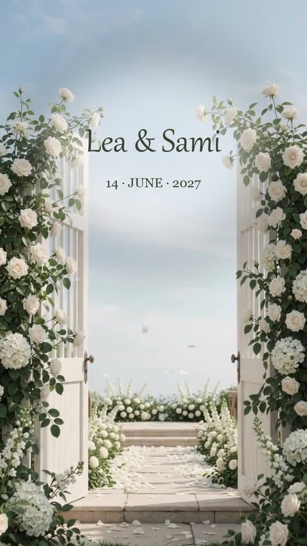 Garden Gates invitation preview