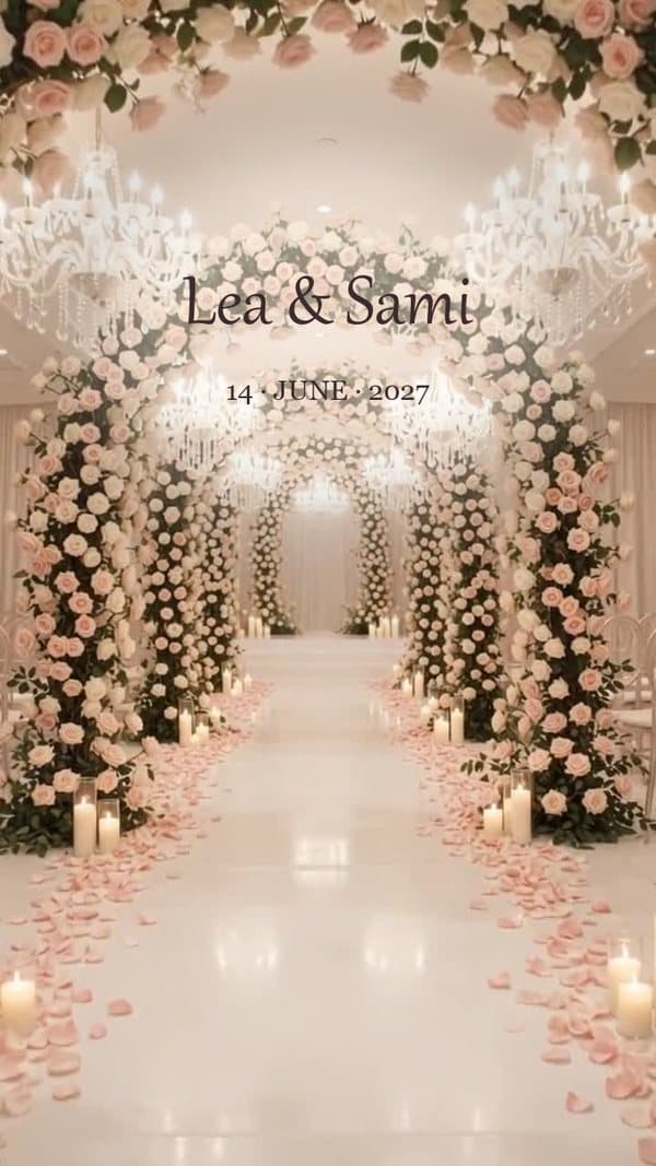Rose Tunnel invitation preview