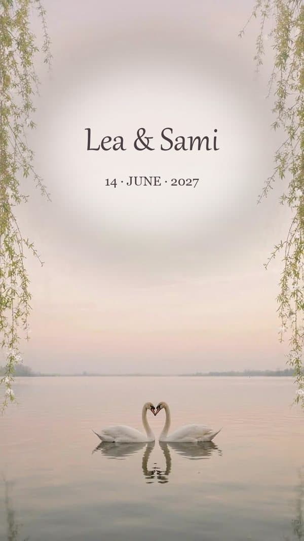 Swan Lake invitation preview